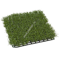 Газон-трава коврик темно-зеленая, 26х26 см, в-4 см - ПлантАрт - Интернет-магазин искусственных растений и кашпо, озеленение интерьеров