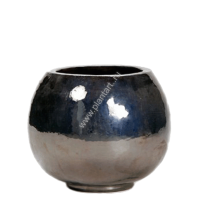 Кашпо Metal glaze globe, диам. 47 см - ПлантАрт - Интернет-магазин искусственных растений и кашпо, озеленение интерьеров